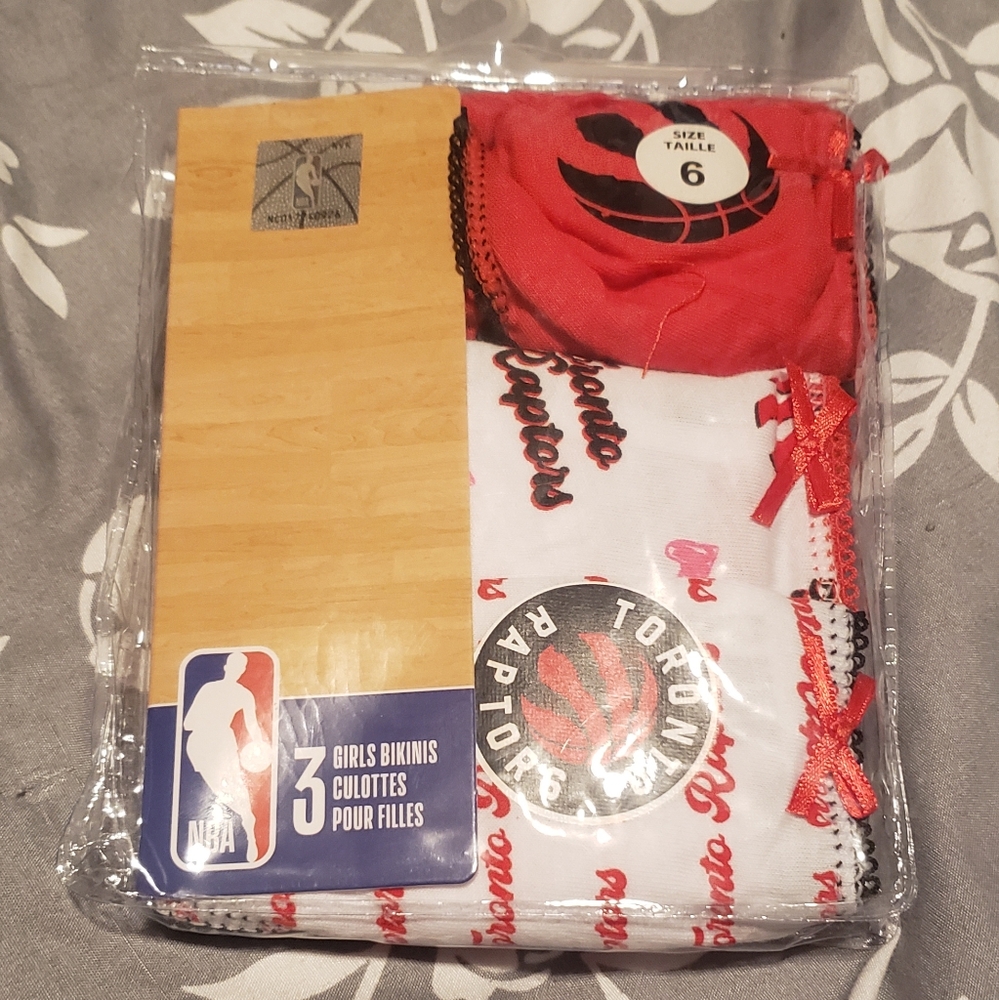 Toronto Raptors Girls Bikini Set - Red and White
